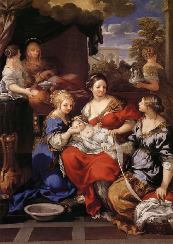 Pietro da Cortona La Nativite de la Vierge Sweden oil painting art